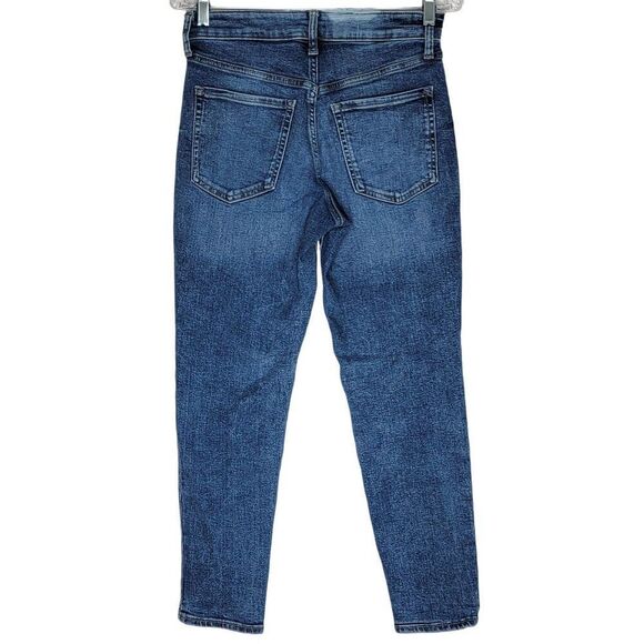 Old Navy Women's O.G. Straight Jeans Size 4 Medium Wash Blue Denim 26x27 - Picture 3 of 11